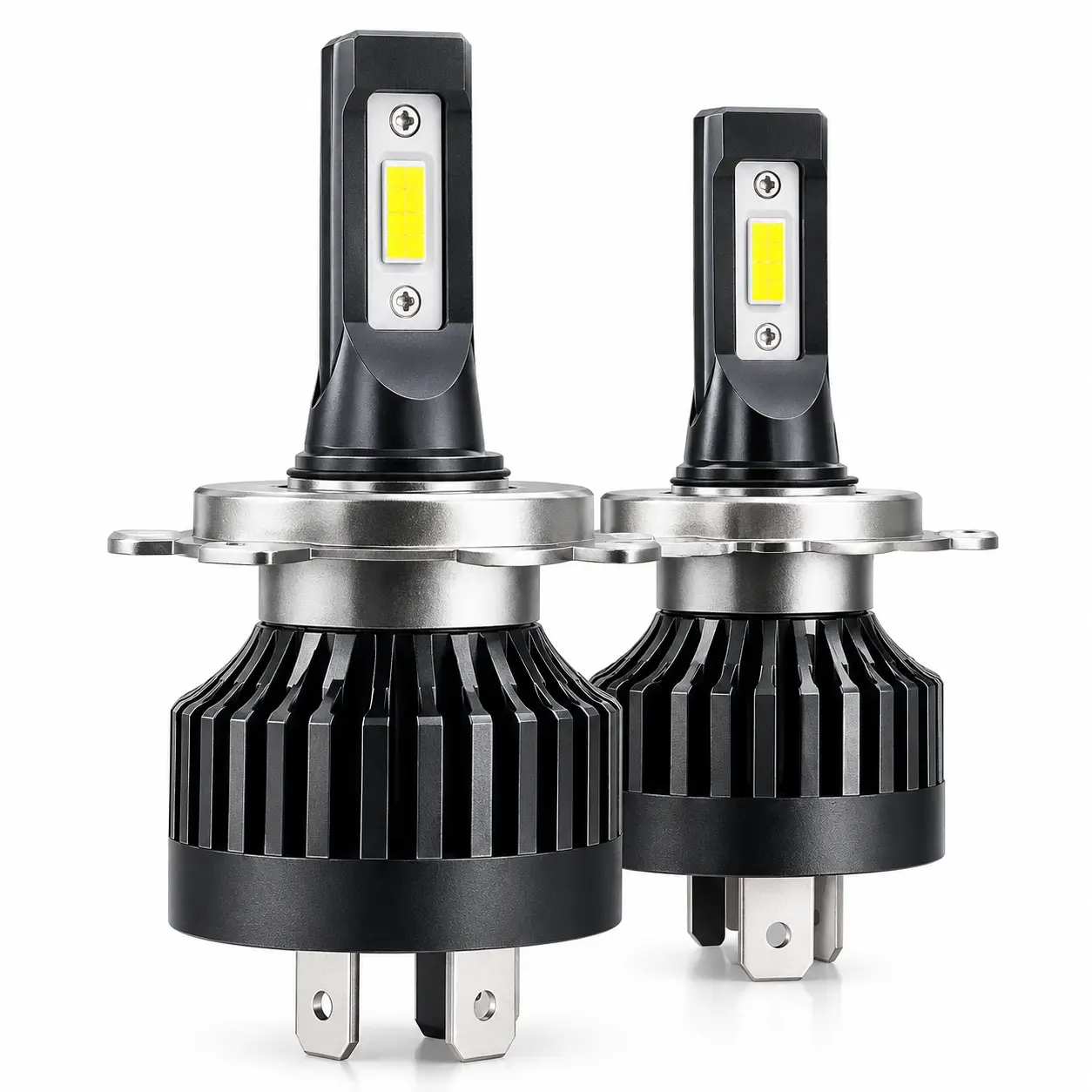 PRODUCT (2) Ultra Bright LED Headlight Bulbs H4 – 6500K (Pair) - Image 1